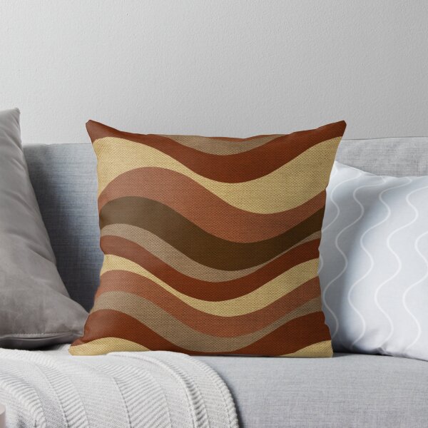 Item preview, Brown Waves Pattern designed and sold by DigitalNobleman.