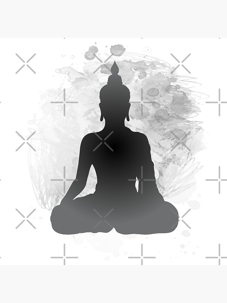 yoga asana black silhouette lotus pose and lotus flower symbol e