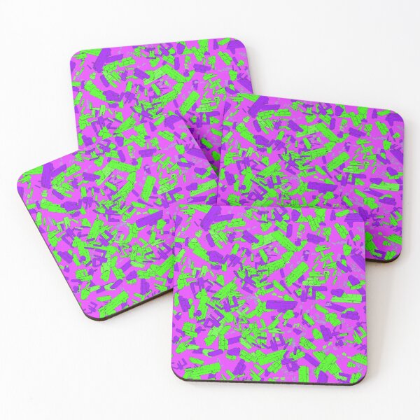Item preview, Neon genesis -sci fi art - green purple designed and sold by Thecolorschemer.