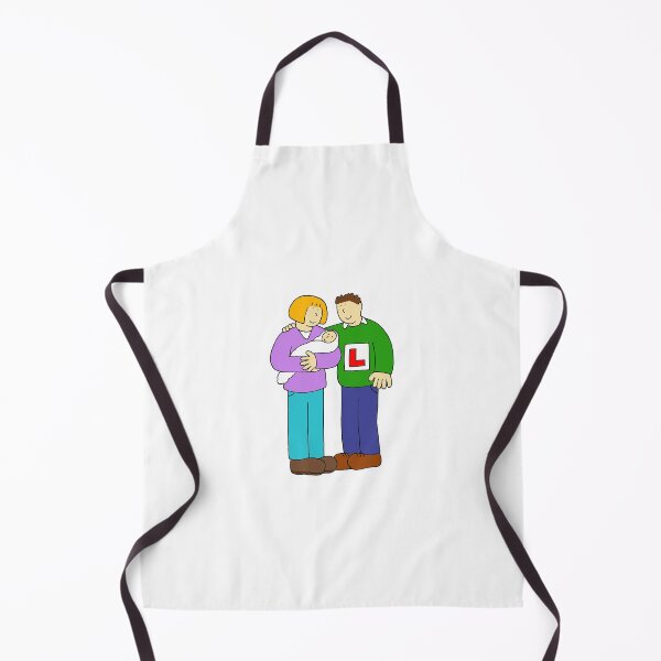 Item preview, New Dad Humour Cartoon Couple Man with L Plates designed and sold by KateTaylor.