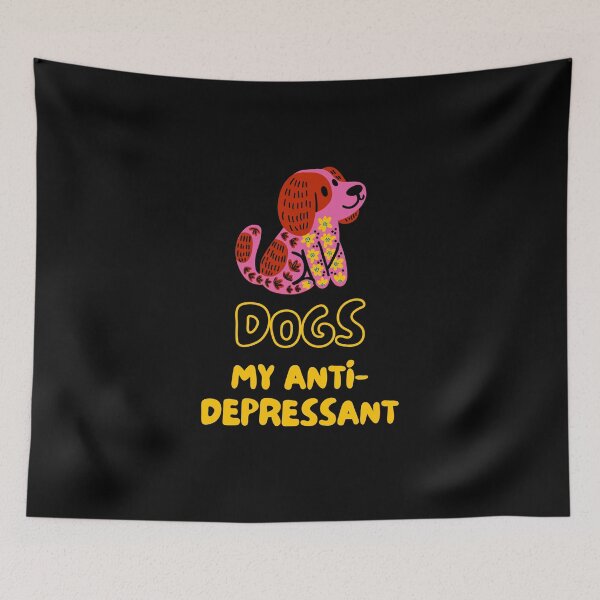 Item preview, Dog Depression Anxiety Quote Shirt Cute Foodie Shirt Laugh Joke Food Hungry Snack Gift Sarcastic Happy Fun Introvert Awkward Geek Hipster Silly Inspirational Motivational Birthday Present designed and sold by EpsilonEridani.