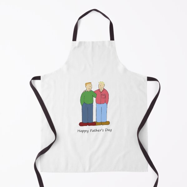 Item preview, Gay Father's Day Cartoon Male Couple designed and sold by KateTaylor.