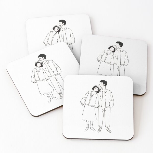 Item preview, Onee Couple Portrait Outline designed and sold by Scarlettqin.