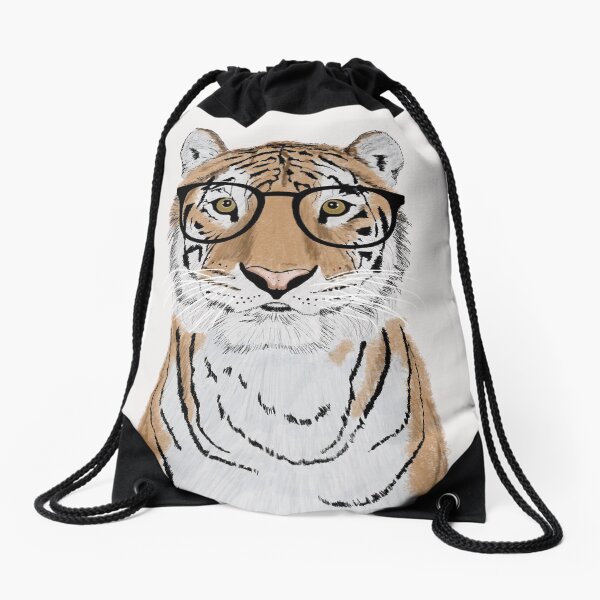 Clever Tiger Drawstring Bag