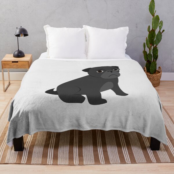 Item preview, Cartoon Of A Black Pug designed and sold by WoldsLincs.
