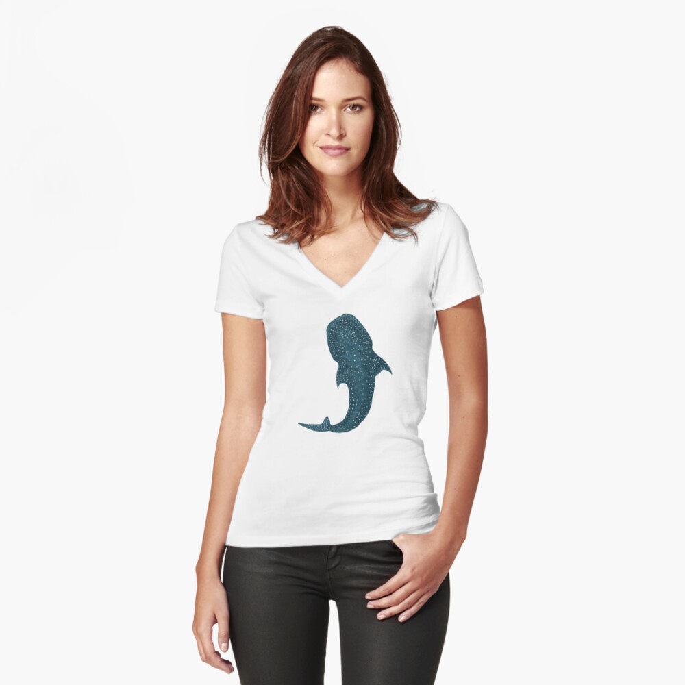 Item preview, Fitted V-Neck T-Shirt designed and sold by fernandaschalle.