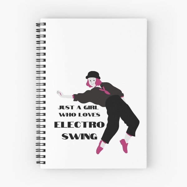 Item preview, Electro Swing Dance Girl Black designed and sold by TipToppity.