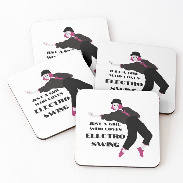 Item preview, Electro Swing Dance Girl Black designed and sold by TipToppity.