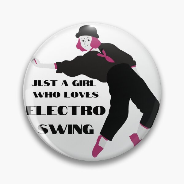 Item preview, Electro Swing Dance Girl Black designed and sold by TipToppity.