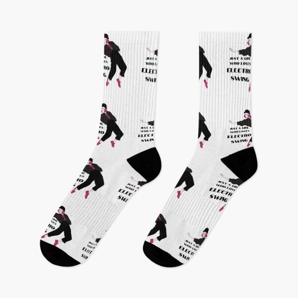 Item preview, Electro Swing Dance Girl Black designed and sold by TipToppity.