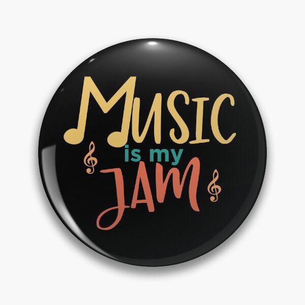Item preview, Music Is My Jam Pun Quote designed and sold by Primroaddesigns.
