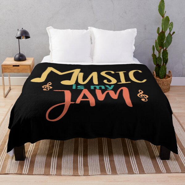 Item preview, Music Is My Jam Pun Quote designed and sold by Primroaddesigns.