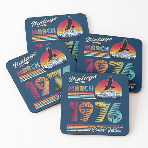Item preview, March 1976 Birthday designed and sold by GreenSplash.