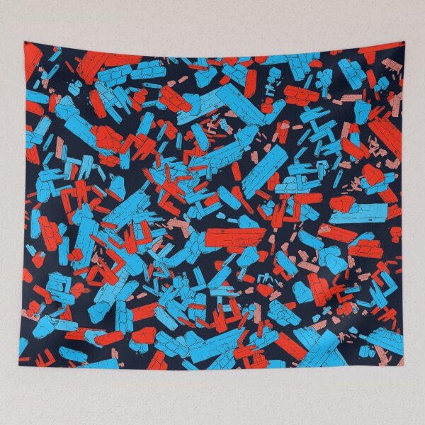 Item preview, Comic book explosion - red blue black designed and sold by Thecolorschemer.