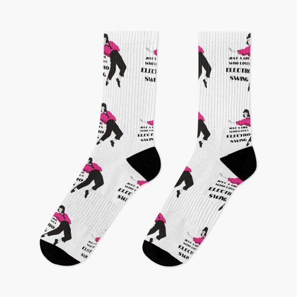 Item preview, Electro Swing Dance Girl Pink designed and sold by TipToppity.