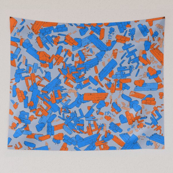 Item preview, Comic book explosion - orange blue grey designed and sold by Thecolorschemer.