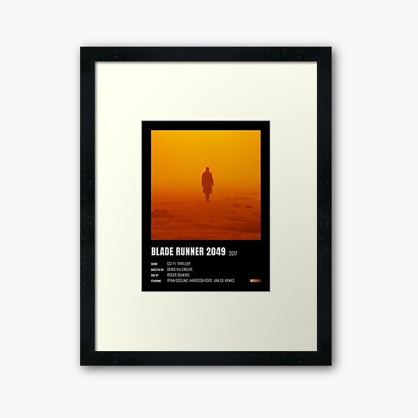 Affiche minimaliste de Blade Runner 2049 Impression encadrée
