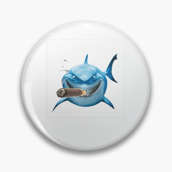 Item preview, shark smoking designed and sold by NiceShirtY.
