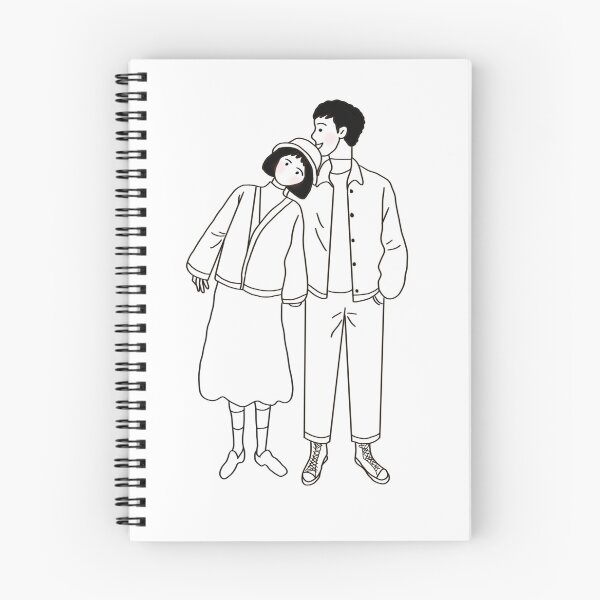 Item preview, Onee Couple Portrait Outline designed and sold by Scarlettqin.