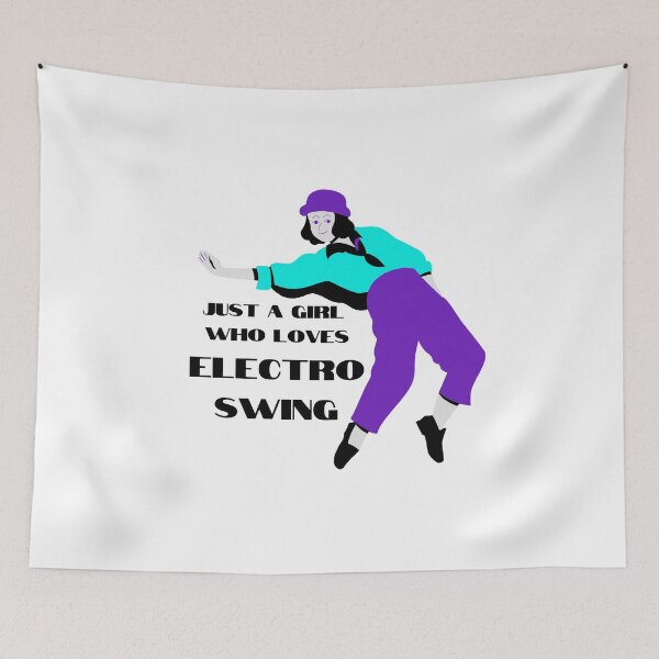 Item preview, Electro Swing Dance Girl Purple designed and sold by TipToppity.