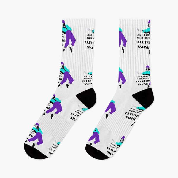 Item preview, Electro Swing Dance Girl Purple designed and sold by TipToppity.