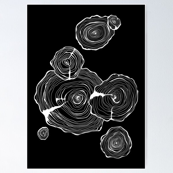 Item preview, Tree stumps white art designed and sold by AznavourByKarin.