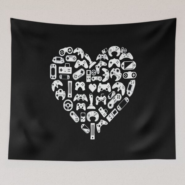 Item preview, Game Heart Valentines Day Lover Men Kids T-Shirt designed and sold by Trendy Shirt.