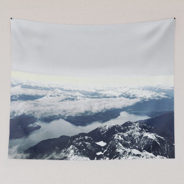 Item preview, Cool White Winter Mountains Clouds  designed and sold by lalashellsArt.