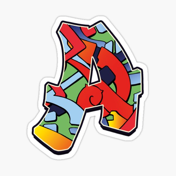 Letter A Color Sticker