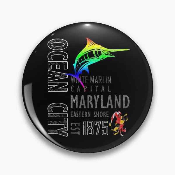Item preview, Ocean City Maryland White Marlin Capital designed and sold by ThreadsNouveau.