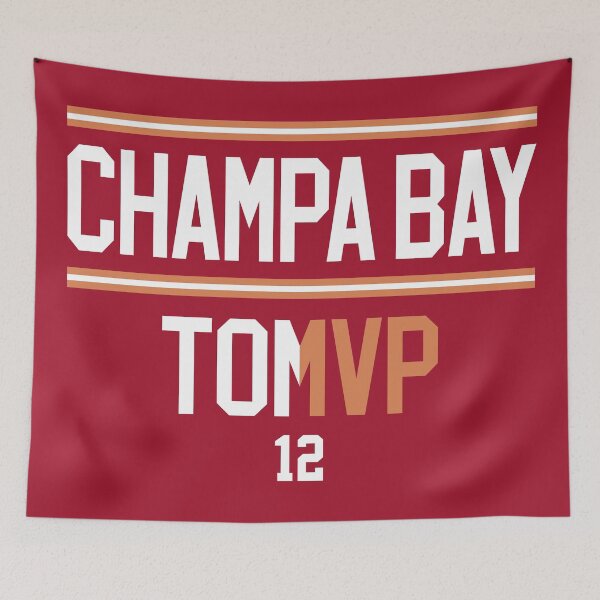 Item preview, Limited Edition Champa Bay Tom MVP 12 Shirt, Mug, Hoodie, Sticker, Throw Blanket, Tapestry & Mask! designed and sold by GoatGear.