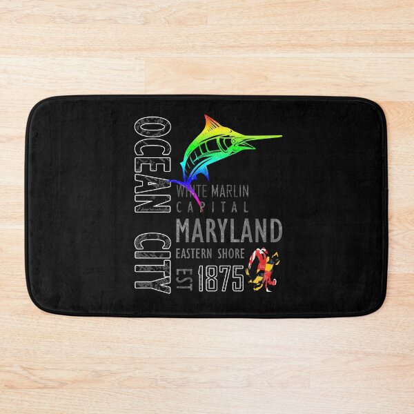 Item preview, Ocean City Maryland White Marlin Capital designed and sold by ThreadsNouveau.