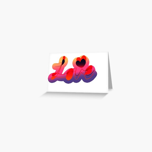 Hand-made colorful Valentine's design Greeting Card