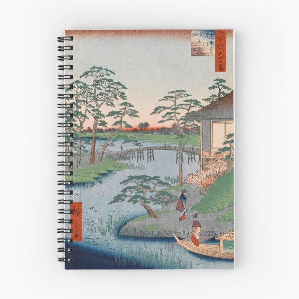Aperçu de l'œuvre Temple Mokuboji Vintage Art japonais Ukiyo-e créée et vendue par VintageArchive.