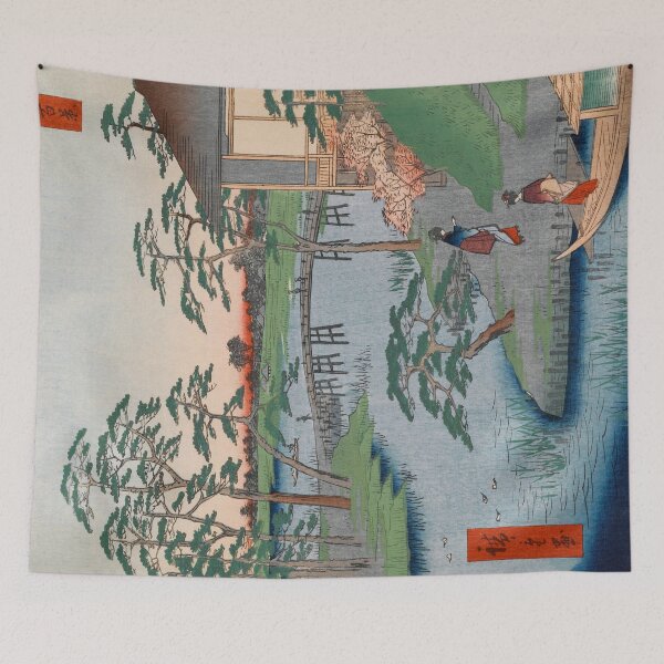 Item preview, Mokuboji Temple Vintage Ukiyo-e Japanese Art designed and sold by VintageArchive.
