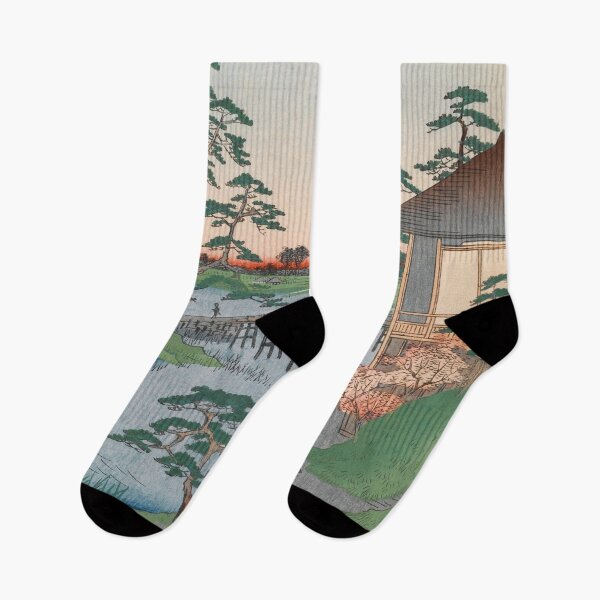 Item preview, Mokuboji Temple Vintage Ukiyo-e Japanese Art designed and sold by VintageArchive.