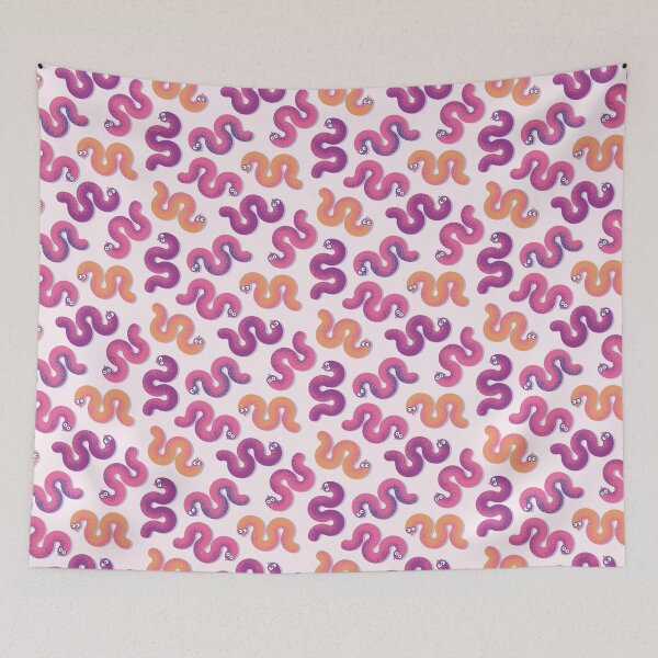 Item preview, Colorful funny snakes (Pink, purple and orange) designed and sold by lents.