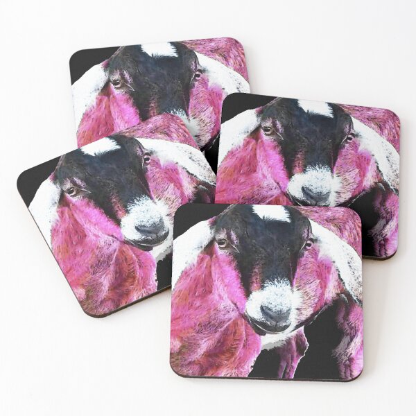 Item preview, Pop Art Goat - Pink - Sharon Cummings designed and sold by Sharon Cummings Art.