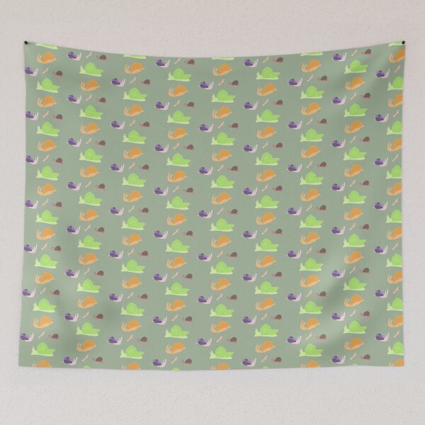 Item preview, Snails and a Worm - Warm Colors designed and sold by Risky Beetle.