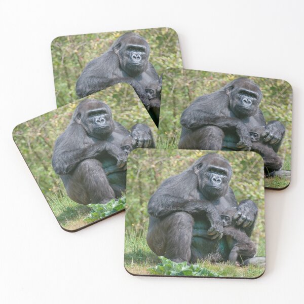 Item preview, Mama gorilla with baby gorilla designed and sold by Ingo Gerlach.