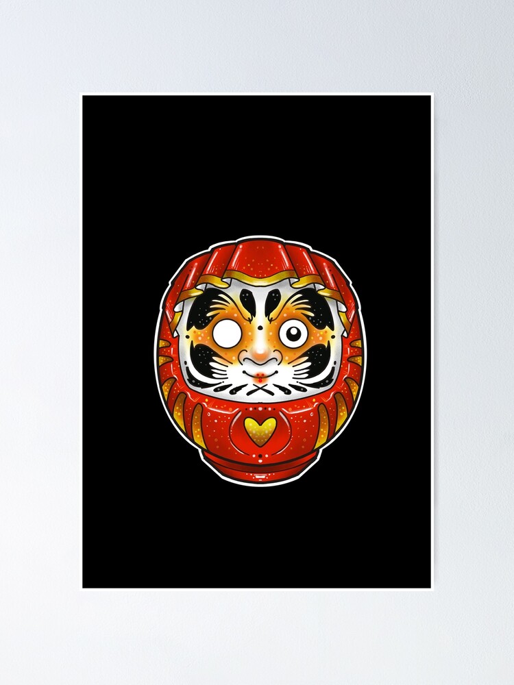 japanese daruma doll Poster for Sale by weilertsen