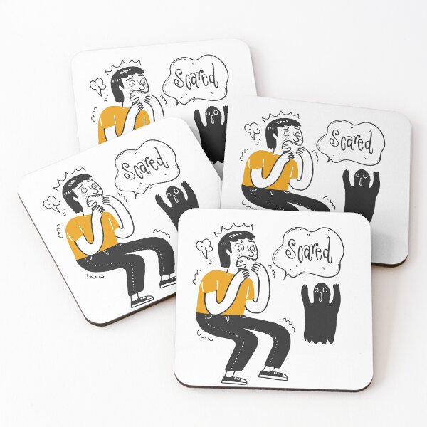 Item preview, A man scared of ghost designed and sold by huza.