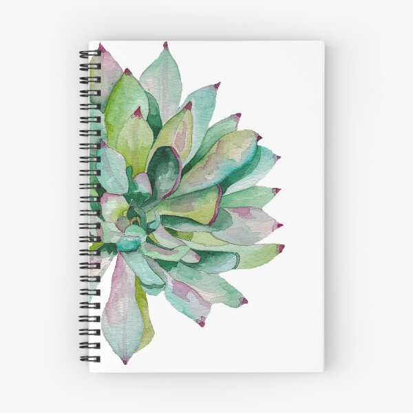 Item preview, Vibrant Green Succulent Plant in Watercolour designed and sold by Julie Pickering.