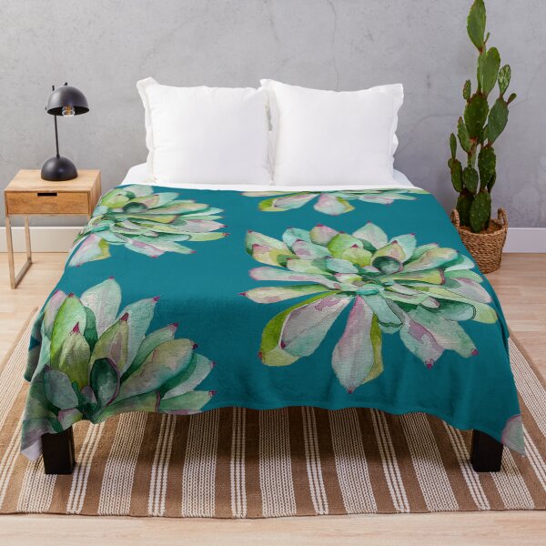 Item preview, Vibrant Green Succulent Plant in Watercolour designed and sold by Julie Pickering.