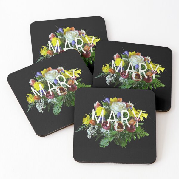 Item preview, Mary name with flowers designed and sold by Areashor.