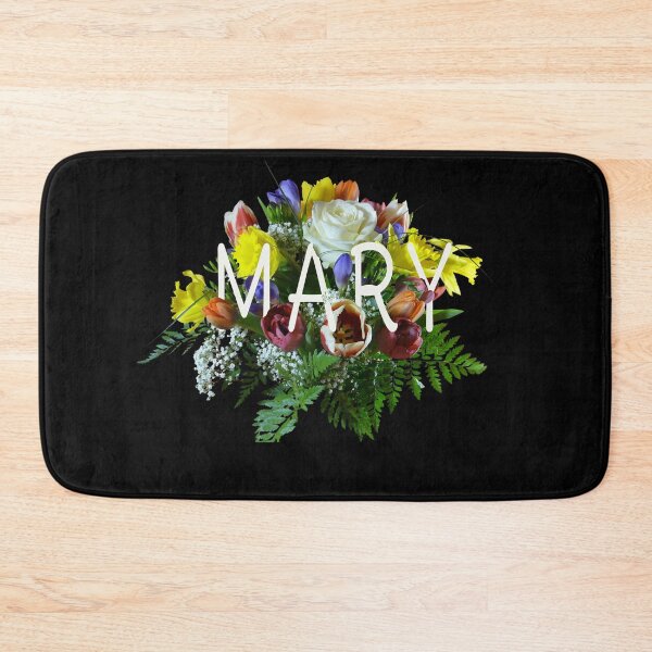 Item preview, Mary name with flowers designed and sold by Areashor.