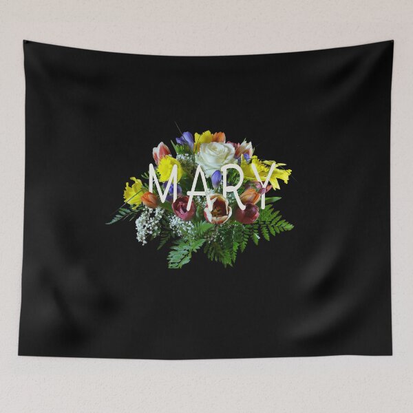 Item preview, Mary name with flowers designed and sold by Areashor.