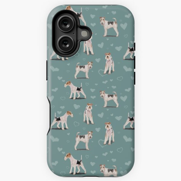 The Fox Terrier (Teal) iPhone Tough Case