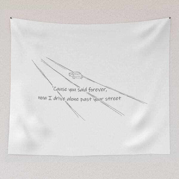 Item preview, 'Cause you said forever, now I drive alone past your street (black) designed and sold by Laura Piedrafita.