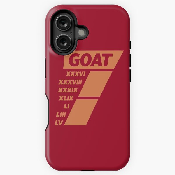 Aperçu de l'œuvre T-shirt GOAT 7 Rings en édition limitée, t-shirt 7 fois champion du Super Bowl, tasse, sweat à capuche, autocollant, couverture, tapisserie et masque ! créée et vendue par GoatGear.